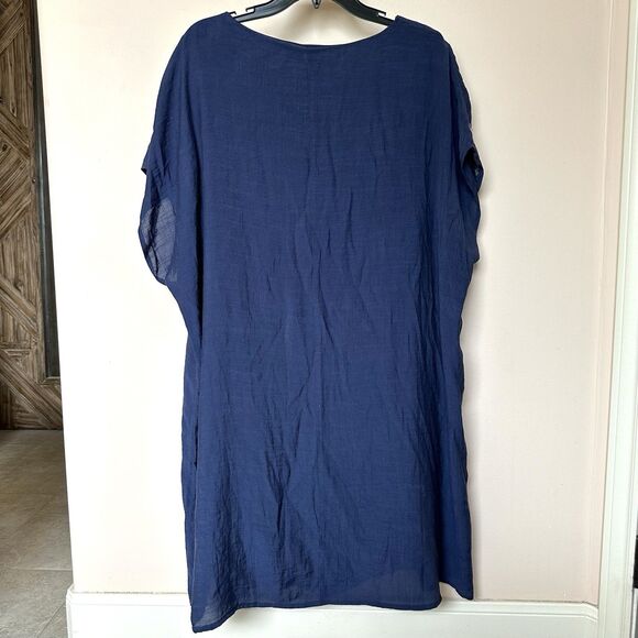 Savanna Jane Dress 3X Floral & Aztec Print Embroidered Boxy Boho Western - Picture 3 of 6